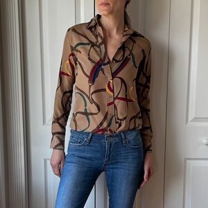 Lauren Ralph Lauren Western Print Blouse